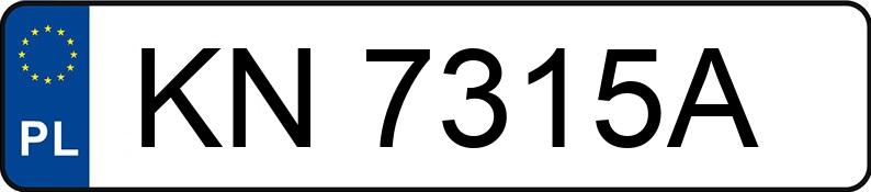 Numer rejestracyjny KN 7315A posiada BMW 328 - KN7315A