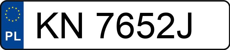 Numer rejestracyjny KN 7652J posiada BMW 540I - KN7652J