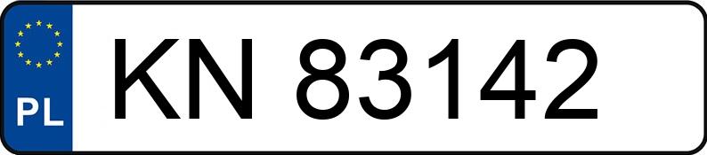 Numer rejestracyjny KN 83142 posiada DACIA Sandero 1.2 16V MR`13 E5 Laureate - KN83142