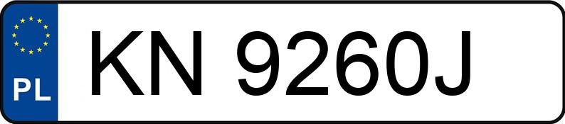 Numer rejestracyjny KN 9260J posiada AUDI S3 - KN9260J