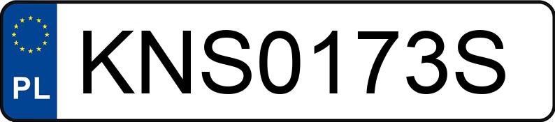 Numer rejestracyjny KNS 0173S posiada VOLKSWAGEN GOLF - KNS0173S