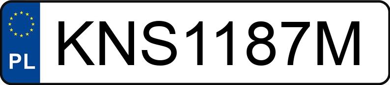 Numer rejestracyjny KNS 1187M posiada BMW 535i MR`10 E5 F10 535i MR`10 E5 F10 - KNS1187M