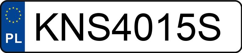 Numer rejestracyjny KNS 4015S posiada BMW 125i MR`11 E5 F20/F21 Steptronic - KNS4015S