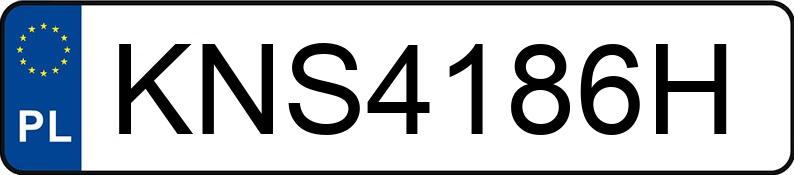 Numer rejestracyjny KNS 4186H posiada VOLKSWAGEN POLO - KNS4186H