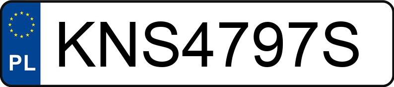 Numer rejestracyjny KNS 4797S posiada VOLKSWAGEN GOLF - KNS4797S