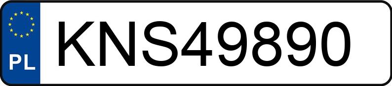 Numer rejestracyjny KNS 49890 posiada BMW 316 1.6 - KNS49890