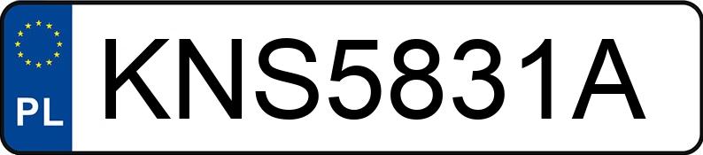 Numer rejestracyjny KNS 5831A posiada NISSAN QASHQAI - KNS5831A