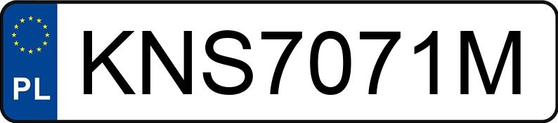 Numer rejestracyjny KNS 7071M posiada MAZDA 6 - KNS7071M