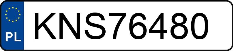 Numer rejestracyjny KNS 76480 posiada RENAULT KANGOO 1.5 DCI - KNS76480