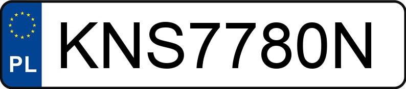 Numer rejestracyjny KNS 7780N posiada AUDI A3 SPORTBACK - KNS7780N