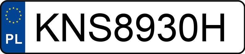 Numer rejestracyjny KNS 8930H posiada VOLKSWAGEN TRANSPORTER - KNS8930H