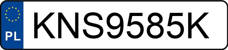 Numer rejestracyjny KNS 9585K posiada SKODA SCALA - KNS9585K