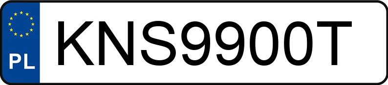 Numer rejestracyjny KNS 9900T posiada RENAULT T HD001 - KNS9900T