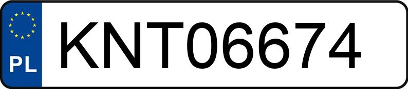 Numer rejestracyjny KNT 06674 posiada VOLKSWAGEN CADDY - KNT06674