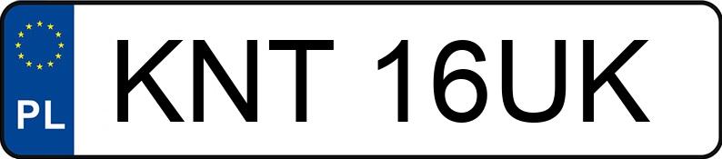 Numer rejestracyjny KNT 16UK posiada SUZUKI VITARA 2.0 V6 - KNT16UK