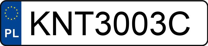 Numer rejestracyjny KNT 3003C posiada AUDI A1 - KNT3003C