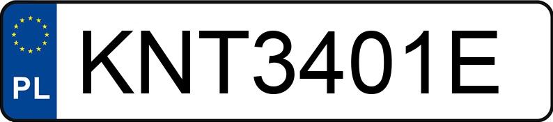 Numer rejestracyjny KNT 3401E posiada CAN AM MAVERICK X3 - KNT3401E