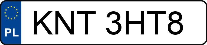 Il numero di registrazione KNT 3HT8 ha VOLKSWAGEN Golf III 1.6i Kat. MR`91 GL - KNT3HT8