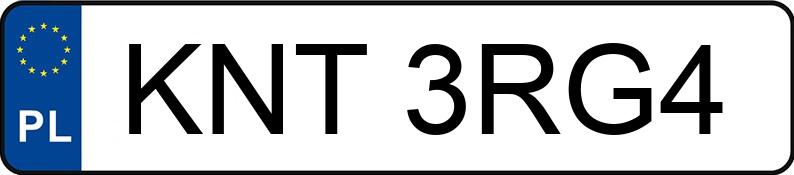 Numer rejestracyjny KNT 3RG4 posiada VOLKSWAGEN GOLF PLUS 1.9 TDI - KNT3RG4