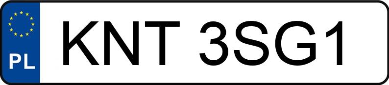 Numer rejestracyjny KNT 3SG1 posiada FORD S-MAX - KNT3SG1
