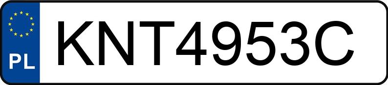 Numer rejestracyjny KNT 4953C posiada AUDI A3 - KNT4953C