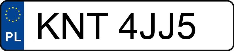 Numer rejestracyjny KNT 4JJ5 posiada AUDI 89 - KNT4JJ5