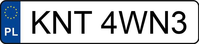 Numer rejestracyjny KNT 4WN3 posiada SUZUKI Grand Vitara XL-7 2.7 MR`01 E3 Grand Vitara XL-7 2.7 MR`01 E3 - KNT4WN3
