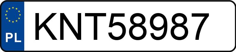 Numer rejestracyjny KNT 58987 posiada VOLKSWAGEN CADDY - KNT58987