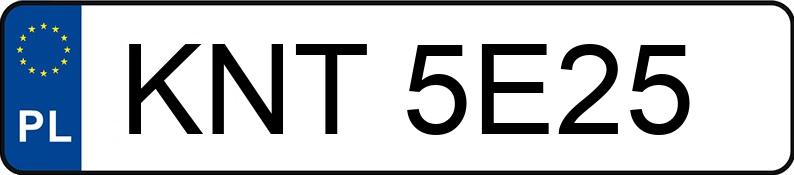 Numer rejestracyjny KNT 5E25 posiada SUZUKI VITARA 1.6 KAT - KNT5E25