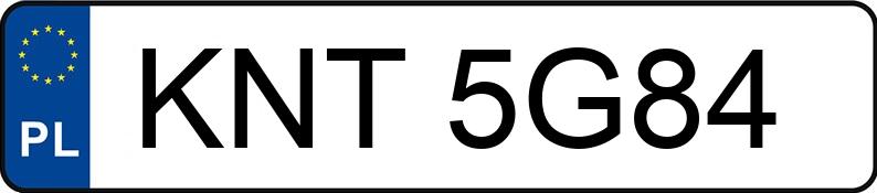 Numer rejestracyjny KNT 5G84 posiada SKODA FABIA - KNT5G84