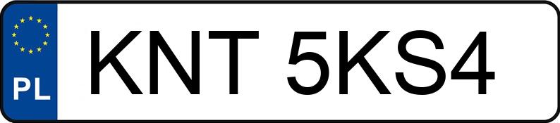 Le numéro d’enregistrement KNT 5KS4 a VOLKSWAGEN Polo III 1.6 Kat. MR`94 75 - KNT5KS4
