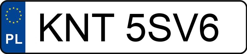 Numer rejestracyjny KNT 5SV6 posiada VOLKSWAGEN Passat B6 2.0 TDI MR`05 E4 Comfortline 4MOTION - KNT5SV6