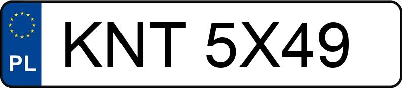 Numer rejestracyjny KNT 5X49 posiada WIELTON NS34KT - KNT5X49