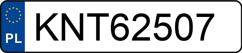 Numer rejestracyjny KNT 62507 posiada CITROEN XSARA PICASSO - KNT62507