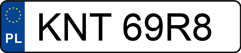 Numer rejestracyjny KNT 69R8 posiada FORD KA 1.3 KAT - KNT69R8