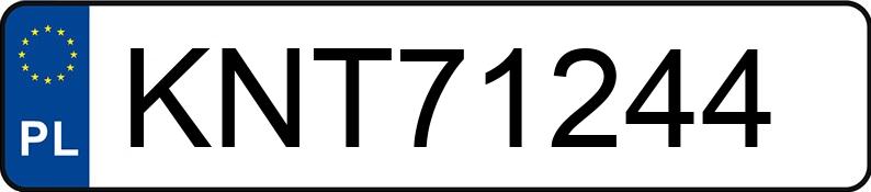 Numer rejestracyjny KNT 71244 posiada BMW X3 - KNT71244