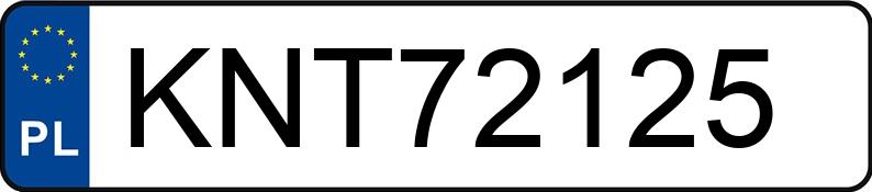 Numer rejestracyjny KNT 72125 posiada VOLKSWAGEN PASSAT - KNT72125