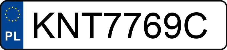 Numer rejestracyjny KNT 7769C posiada VOLKSWAGEN GOLF - KNT7769C