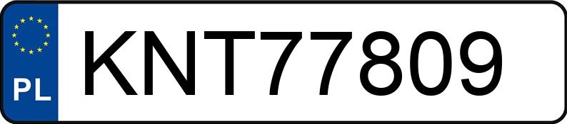 Numer rejestracyjny KNT 77809 posiada HONDA CIVIC - KNT77809