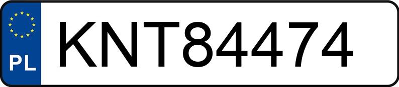 Numer rejestracyjny KNT 84474 posiada VOLKSWAGEN POLO - KNT84474