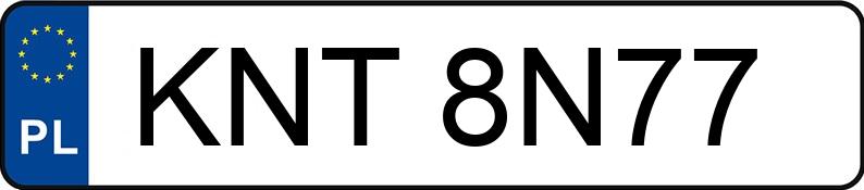 Numer rejestracyjny KNT 8N77 posiada SEAT TOLEDO 1.9D - KNT8N77 Numer rejestracyjny KNT 8N77 posiada SEAT TOLEDO 1.9D - KNT8N77
