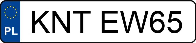 Numer rejestracyjny KNT EW65 posiada VOLKSWAGEN PASSAT 1.8 KAT - KNTEW65