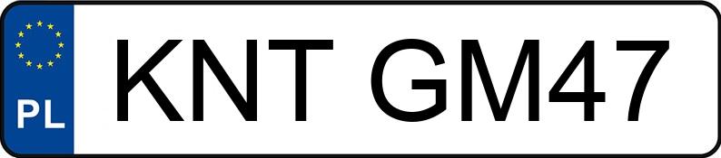 Numer rejestracyjny KNT GM47 posiada AUDI A6 - KNTGM47
