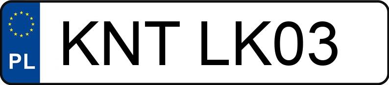 Numer rejestracyjny KNT LK03 posiada OPEL COMBO-C - KNTLK03