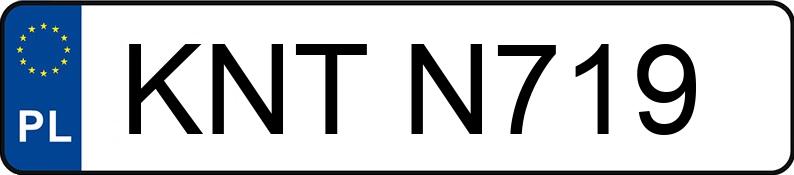 Numer rejestracyjny KNT N719 posiada RENAULT KANGOO - KNTN719