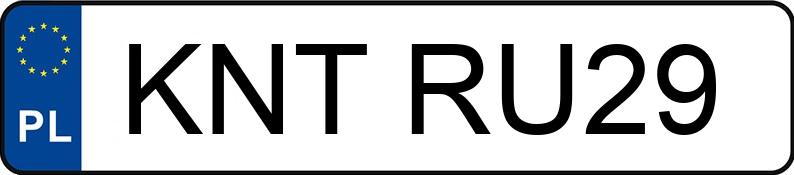 Numer rejestracyjny KNT RU29 posiada OPEL INSIGNIA - KNTRU29