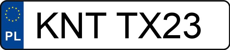Numer rejestracyjny KNT TX23 posiada SUZUKI SX4 - KNTTX23