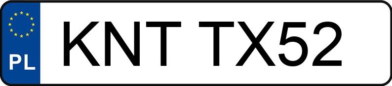 Numer rejestracyjny KNT TX52 posiada AUDI A3 - KNTTX52 Numer rejestracyjny KNT TX52 posiada AUDI A3 - KNTTX52