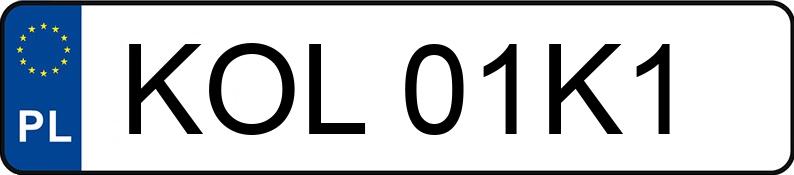 Numer rejestracyjny KOL 01K1 posiada DAF FT XF105 XF05E - KOL01K1