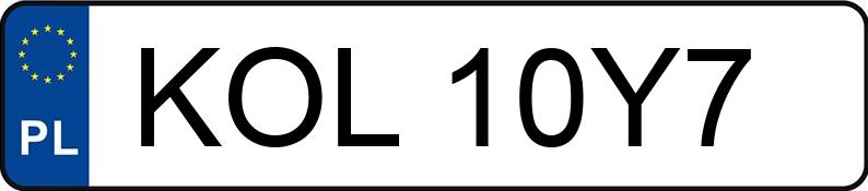 Numer rejestracyjny KOL 10Y7 posiada AUDI A3 2.0 TDI - KOL10Y7